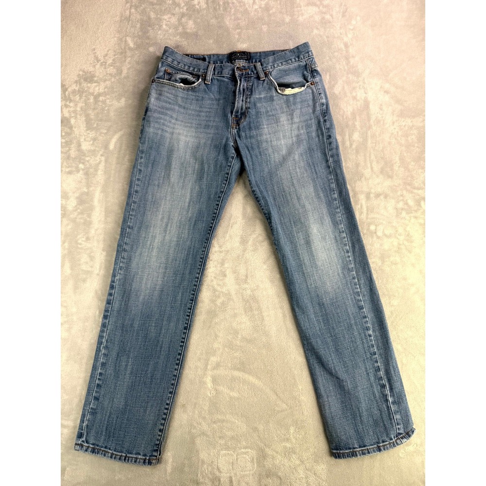 Lucky Brand 221 Original Straight Jeans Mens 32x32 Blue Denim Cotton 5-Pockets